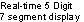 Real-time 5 Digit 7 segment display